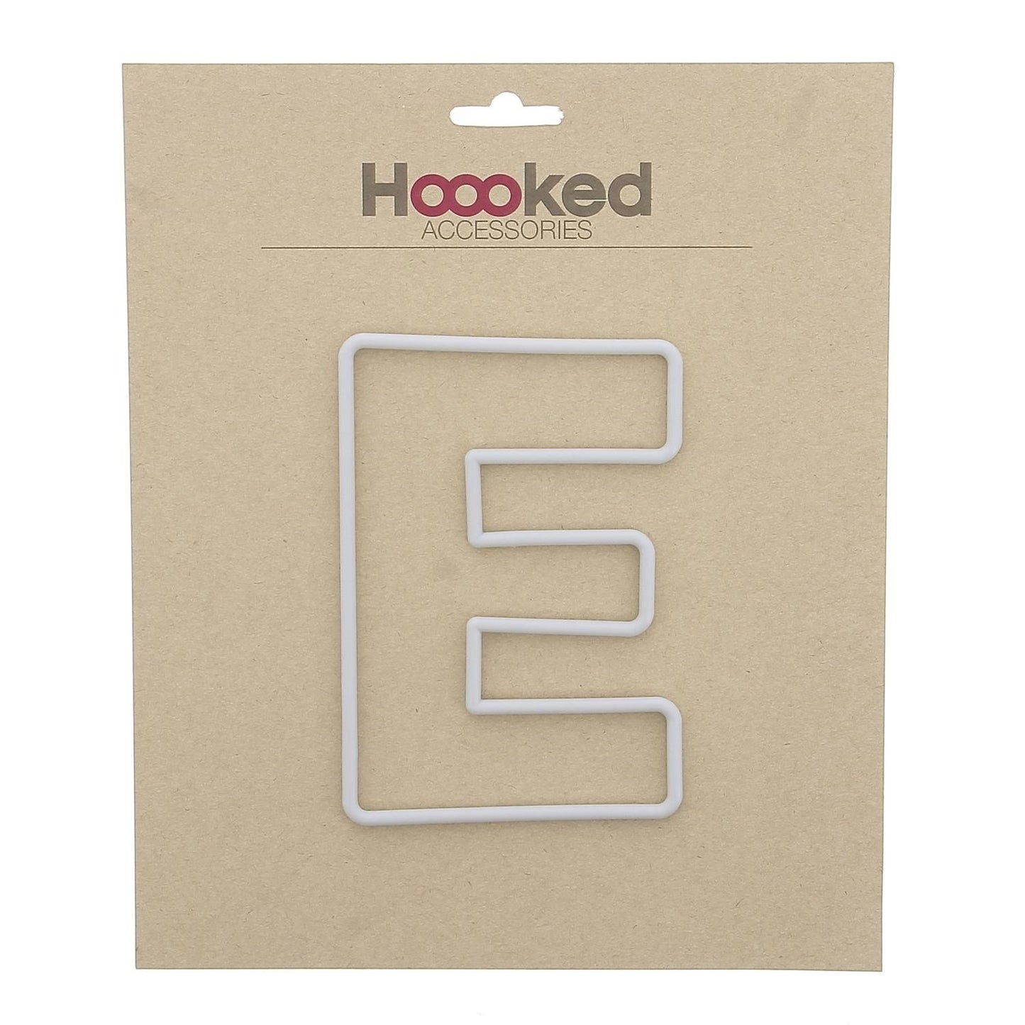 Bokstavramme E - Heklerammer 15 cm - Hoooked Yarn - Garntopia