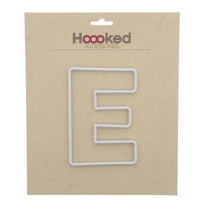 Bokstavramme E - Heklerammer 15 cm - Hoooked Yarn - Garntopia