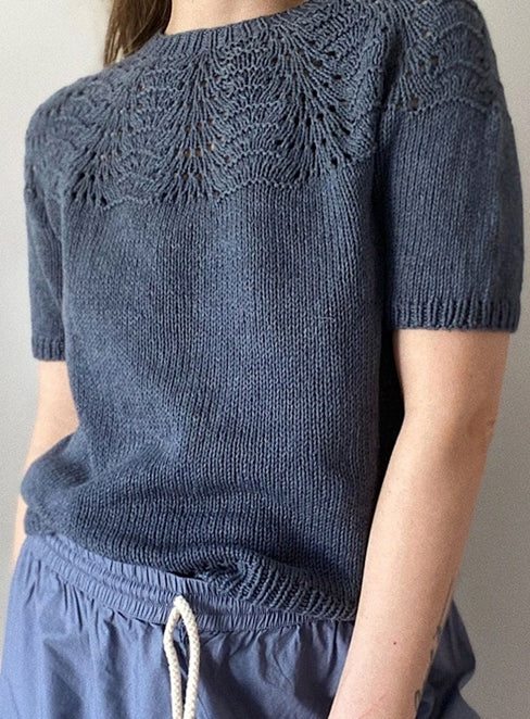 Le Knit - Peacock Tee - Papir - Lene Holme Samsøe - Garntopia