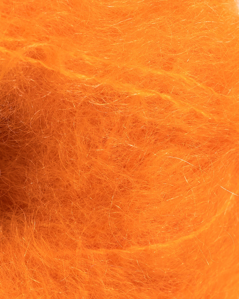 Tjukk Mohair 025 Oransje -	Tjukk Mohair - Rauma Garn - Garntopia