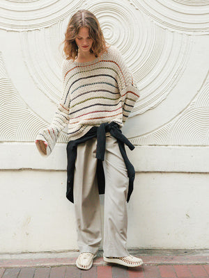 2404 - Sommerstrikk - NR. 10 SEBRINA SWEATER - Sandnes garn - Garntopia