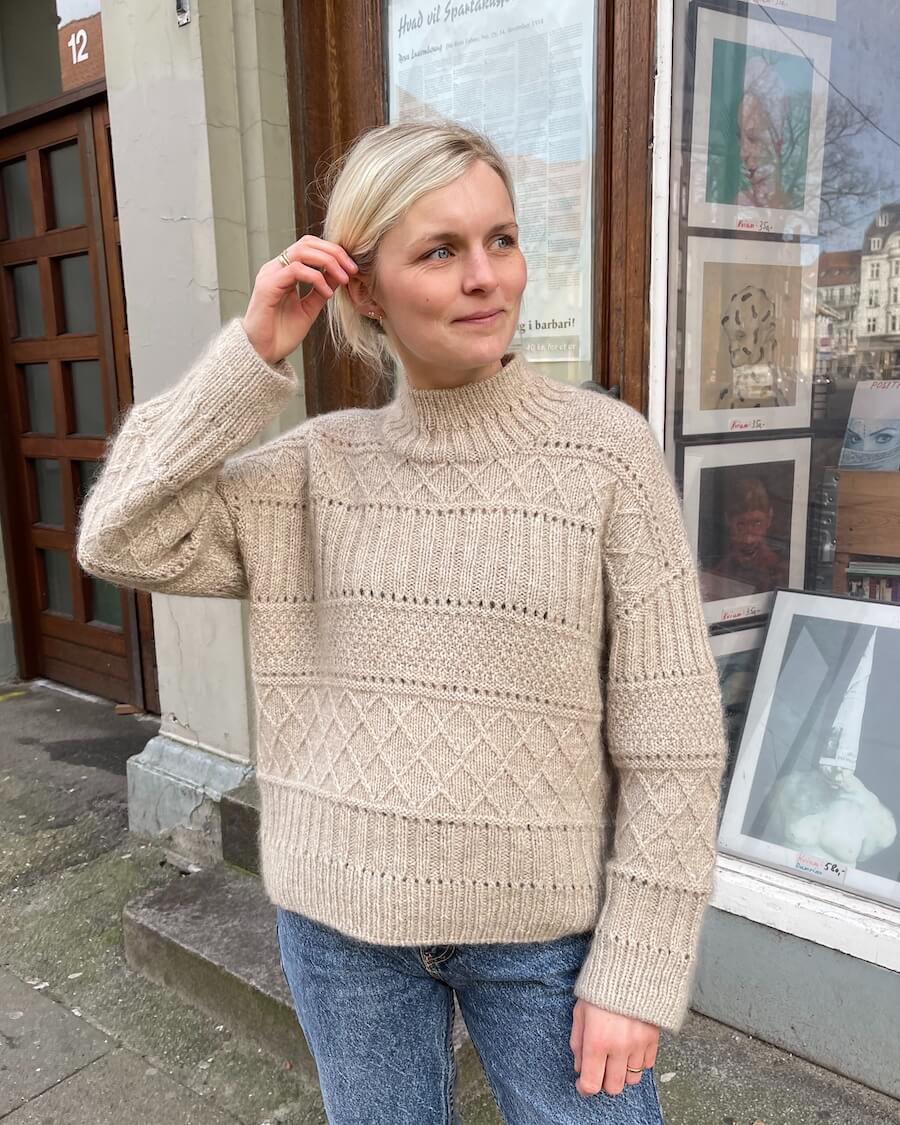 Ingrid Sweater - Papir - PetiteKnit - Garntopia