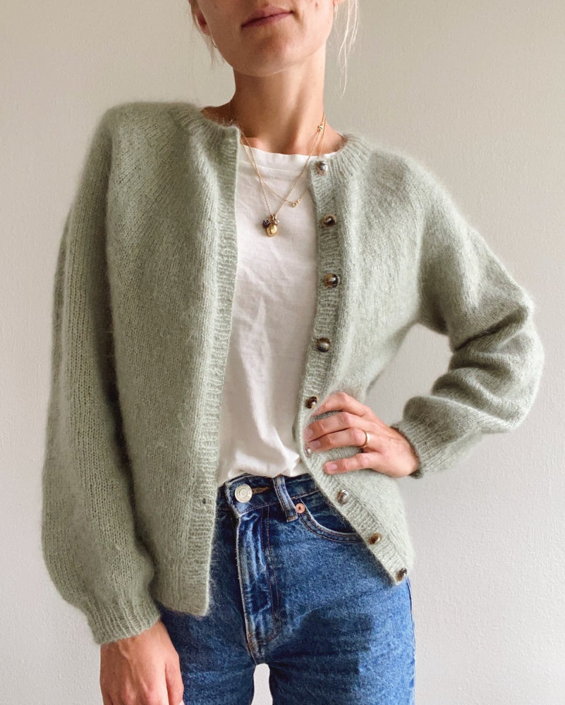 Novice Cardigan - Mohair Edition - Papir - PetiteKnit - Garntopia