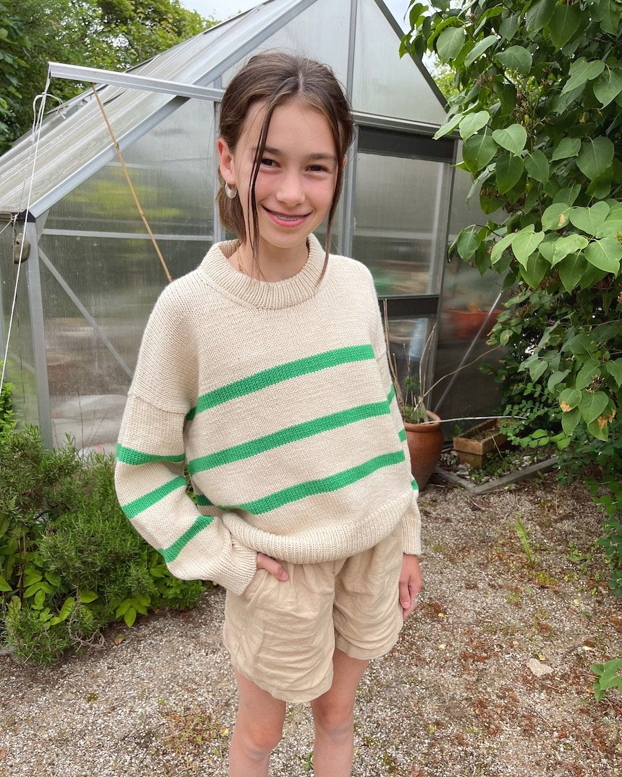 Marseille Sweater Young - Papir - PetiteKnit - Garntopia