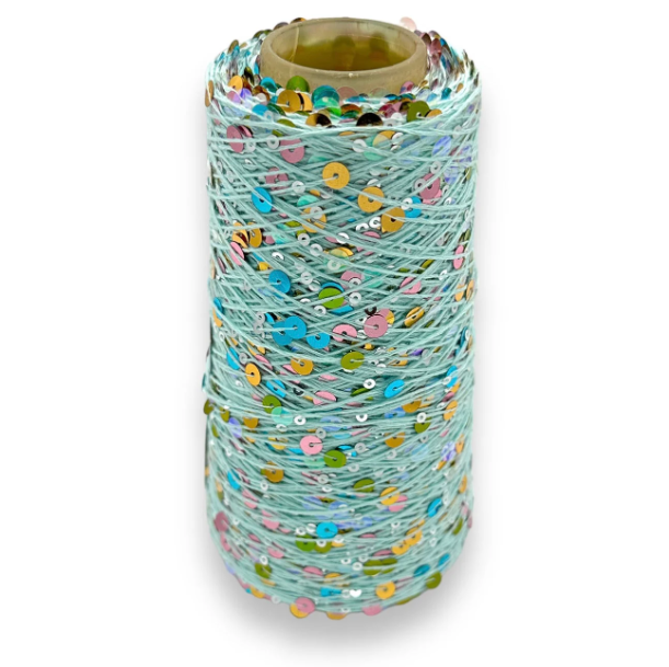 Multi Minz - Paillettengarn 200gr - Wolle Halle - Garntopia