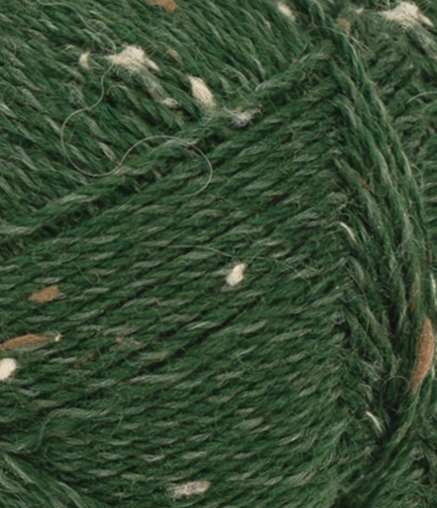 8085 Skoggrønn m/ Natur Tweed - Tynn Peer Gynt