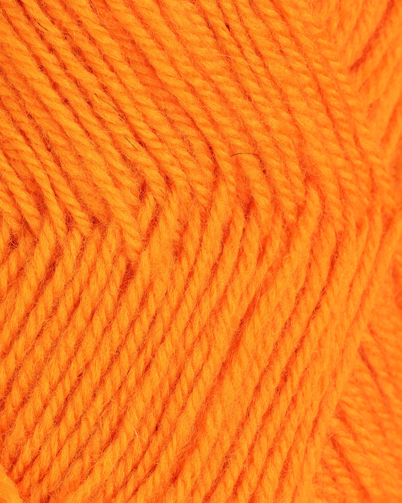 161 Oransje -	3-tr Strikkegarn - Rauma Garn - Garntopia