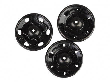 Snap buttons Black 21 mm, 3 pack 