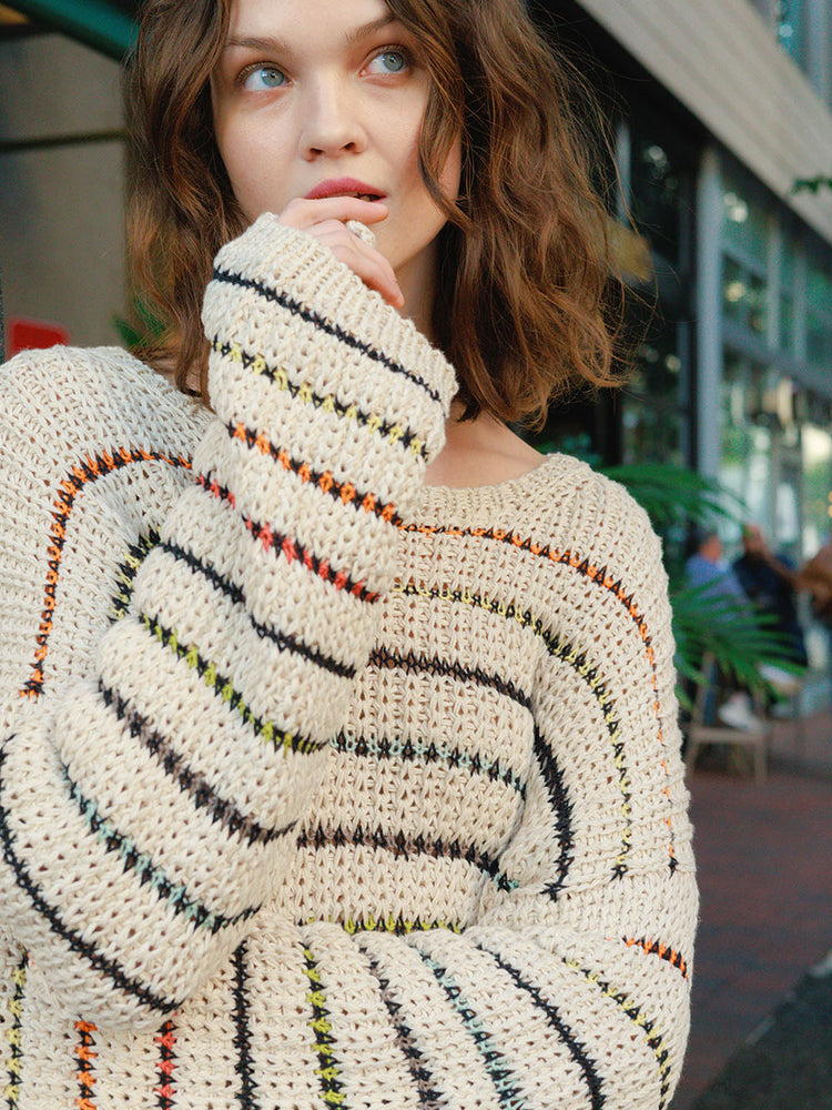 2404 - Sommerstrikk - NR. 10 SEBRINA SWEATER - Sandnes garn - Garntopia
