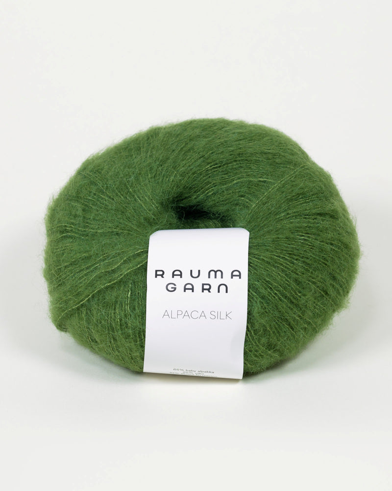5339 Grønn -	Alpaca Silk - Rauma Garn - Garntopia
