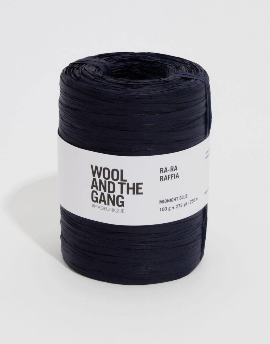 Midnight Blue - Ra-Ra Raffia - Wool and the gang - Garntopia