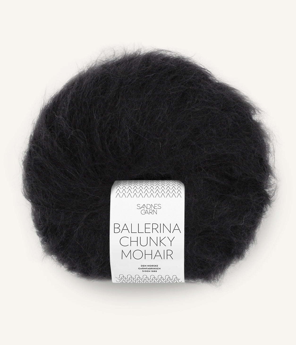 1099 Svart - Ballerina Chunky Mohair - Sandnes garn - Garntopia