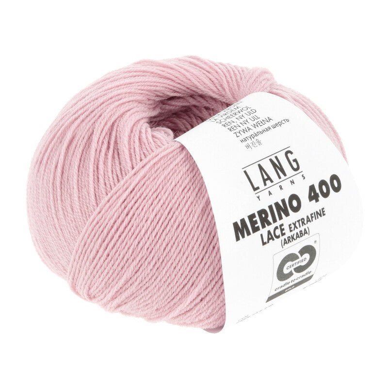 119 Tender Pink -	Merino 400 Lace - Lang Yarns - Garntopia