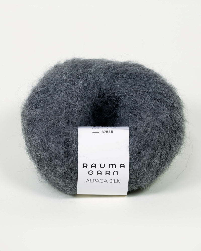 014 Koksgrå -	Alpaca Silk - Rauma Garn - Garntopia