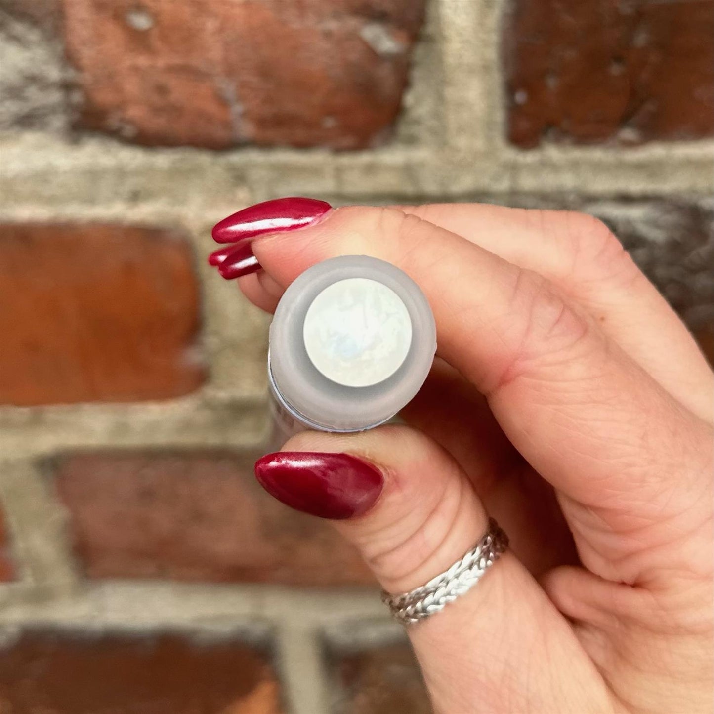 Plastknapp - perlehvit - 13 mm - Ukjent - Garntopia