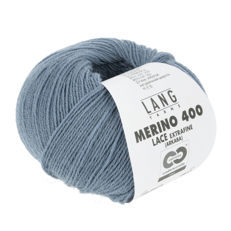 74 Atlantic -	Merino 400 Lace - Lang Yarns - Garntopia