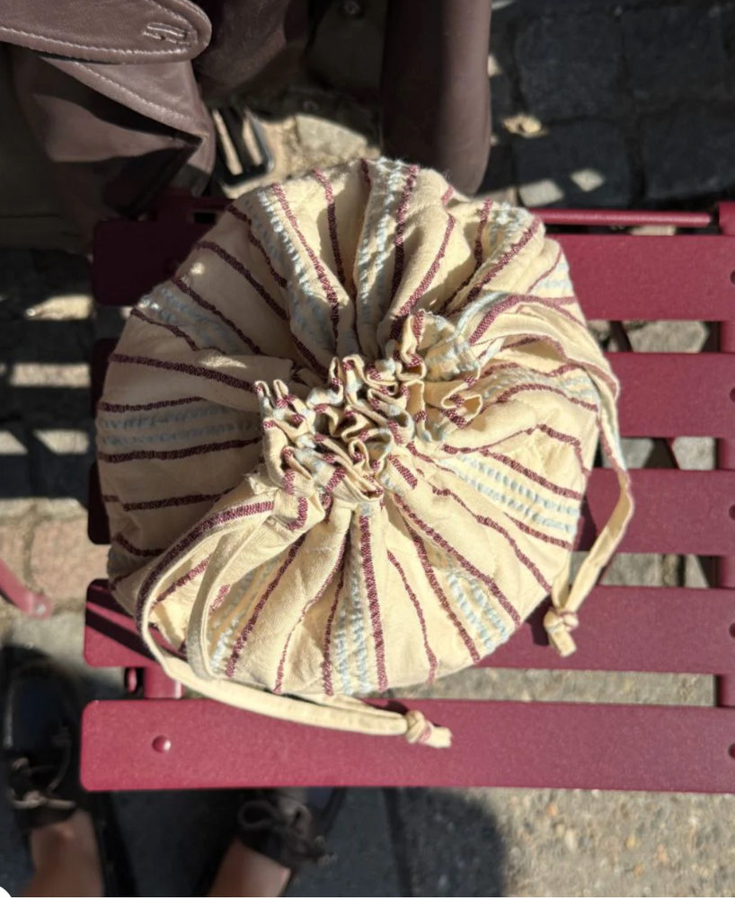Knitter's Project Bag - Seersucker Twin Stripe - PetiteKnit - Garntopia