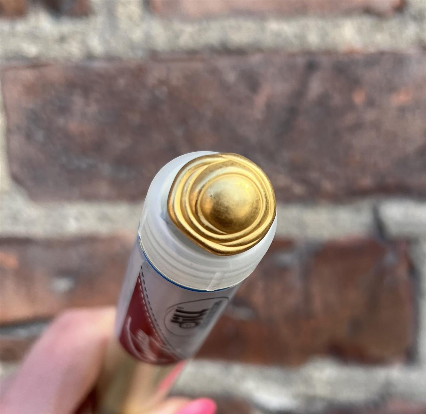 Gullknapp, matt - 18 mm - Hjelmtvedt - Garntopia