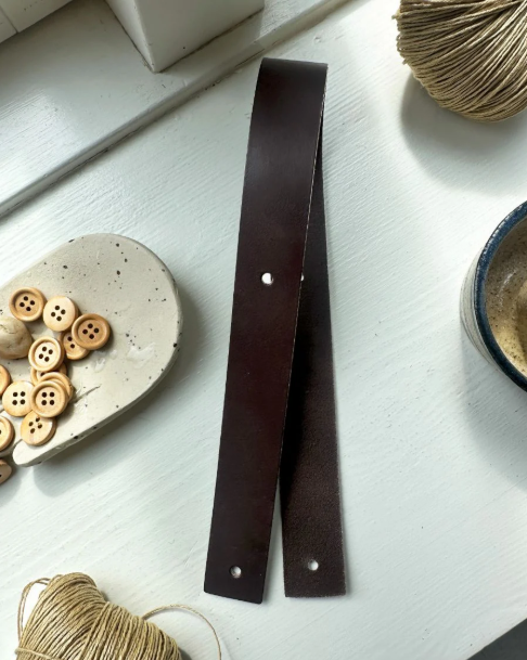 LÆRREIM TIL JUNO BAG - MØRKEBRUN - PetiteKnit - Garntopia