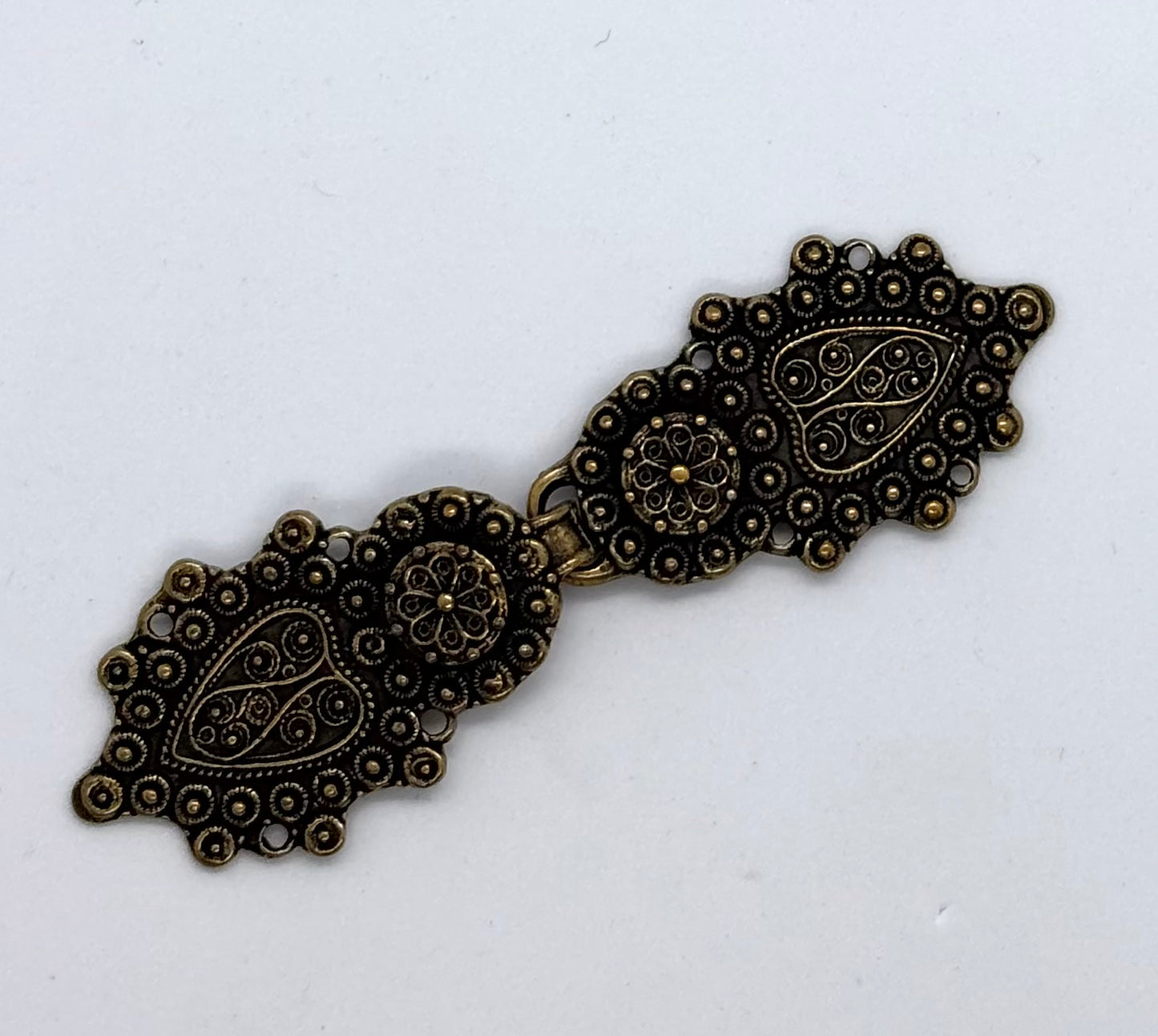 Hektelås - messing - 100mm - NEWOLD COMPANY - Garntopia