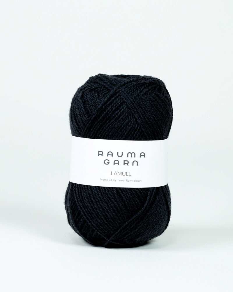 L4387 Mørk blågrå -	Lamullgarn - Rauma Garn - Garntopia