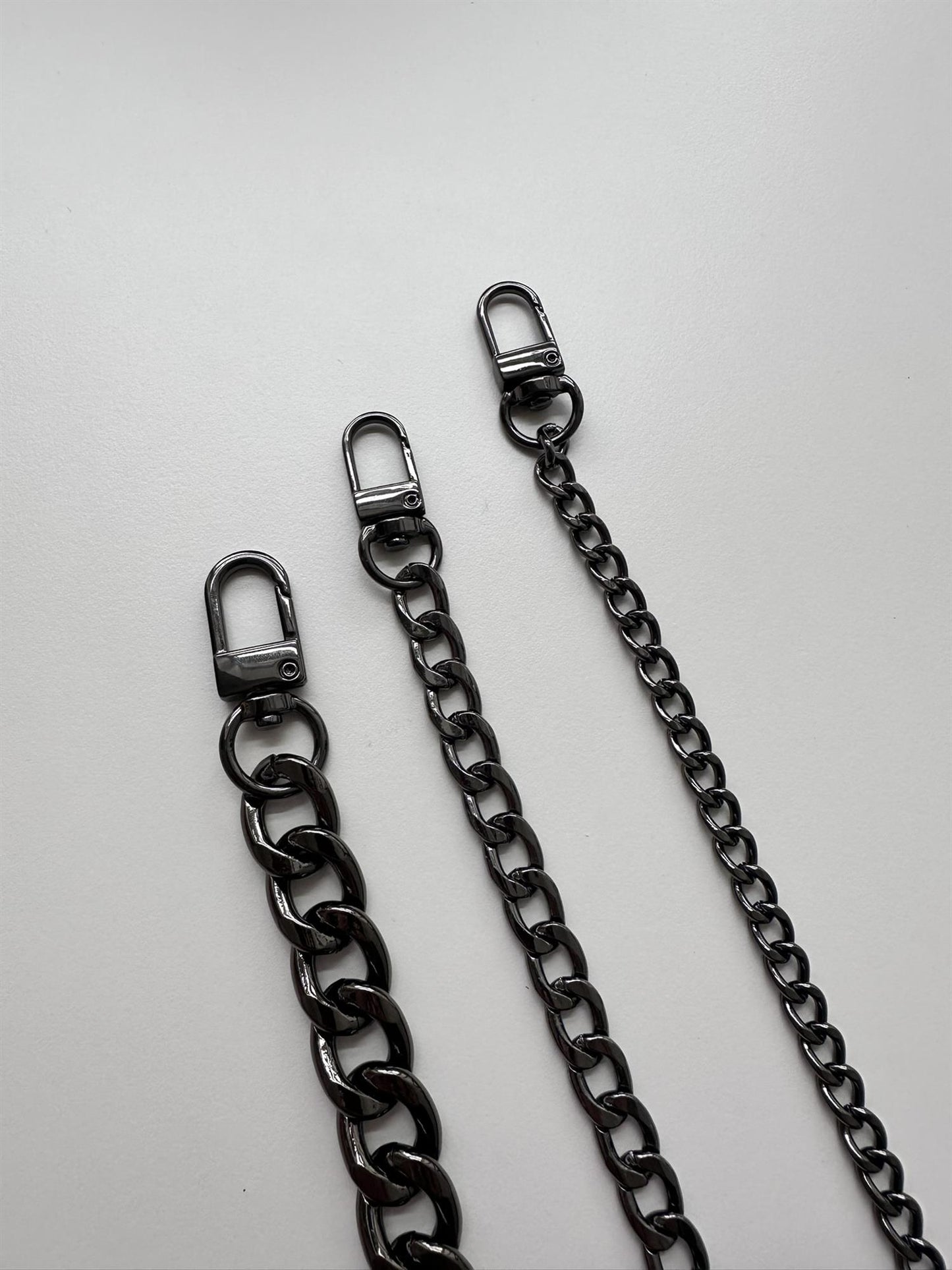 Veskelenke Sort Tynn - 80 cm - Garntopia - Garntopia