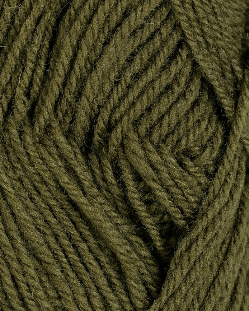 761 Mosegrønn -	3-tr Strikkegarn - Rauma Garn - Garntopia