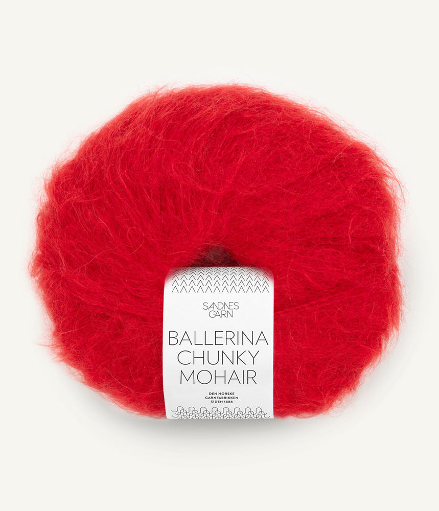 4219 True Red  - Ballerina Chunky Mohair - Sandnes garn - Garntopia