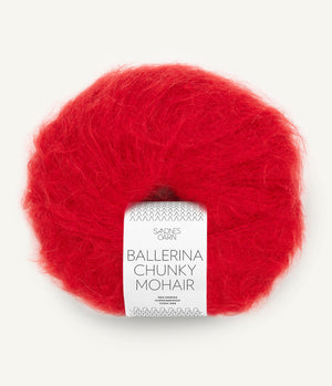 4219 True Red  - Ballerina Chunky Mohair - Sandnes garn - Garntopia
