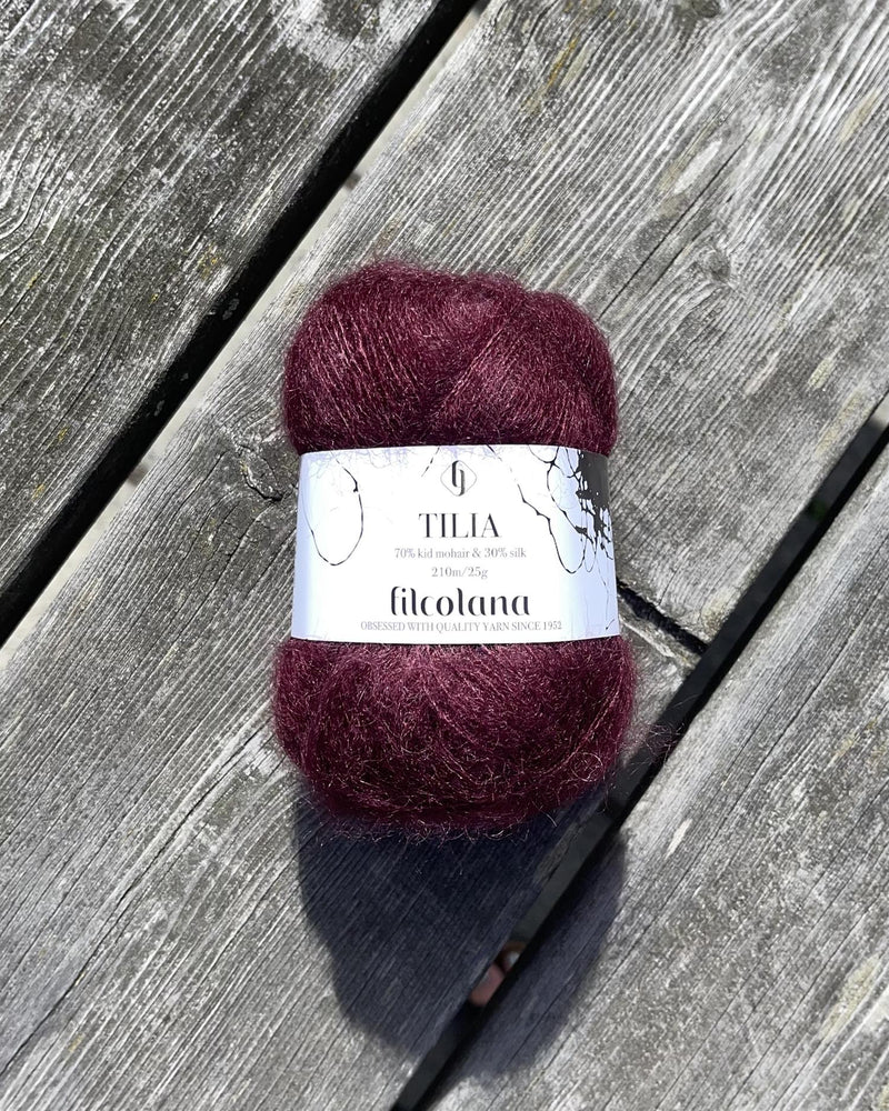 382 Dark Bordeaux -	Tilia - Filcolana - Garntopia