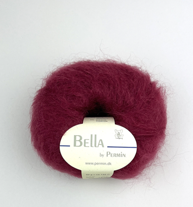96 Vinrød - Bella - Permin - Garntopia