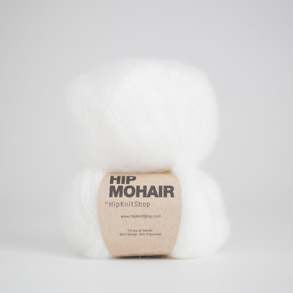 Cotton ball white -	Hip Mohair - HipKnitShop - Garntopia