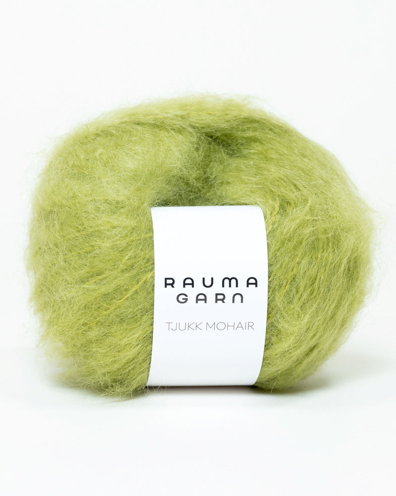 Tjukk Mohair  086 Spiregrønn -	Tjukk Mohair - Rauma Garn - Garntopia