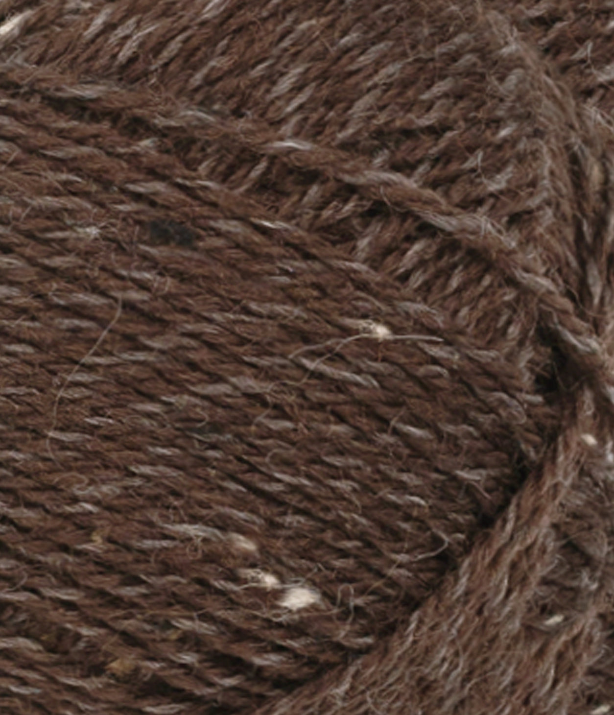 3085 Mørk Brun m/ Natur Tweed - Tynn Peer Gynt - Sandnes garn - Garntopia