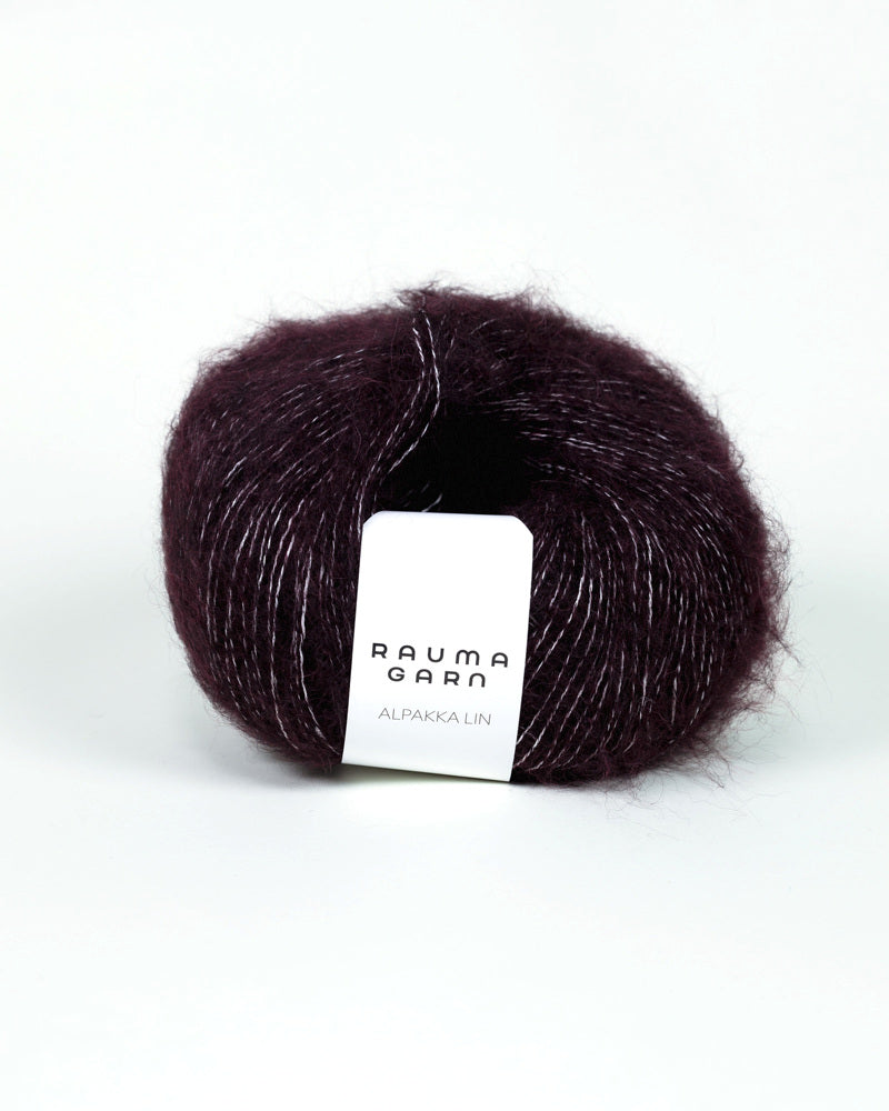 2343 - Aubergin -	Alpakka Lin - Rauma Garn - Garntopia