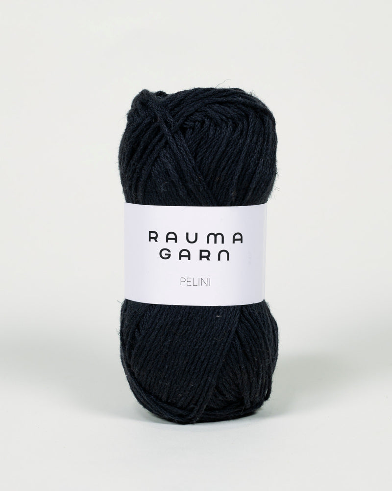 24 Svart -	Pelini - Rauma Garn - Garntopia