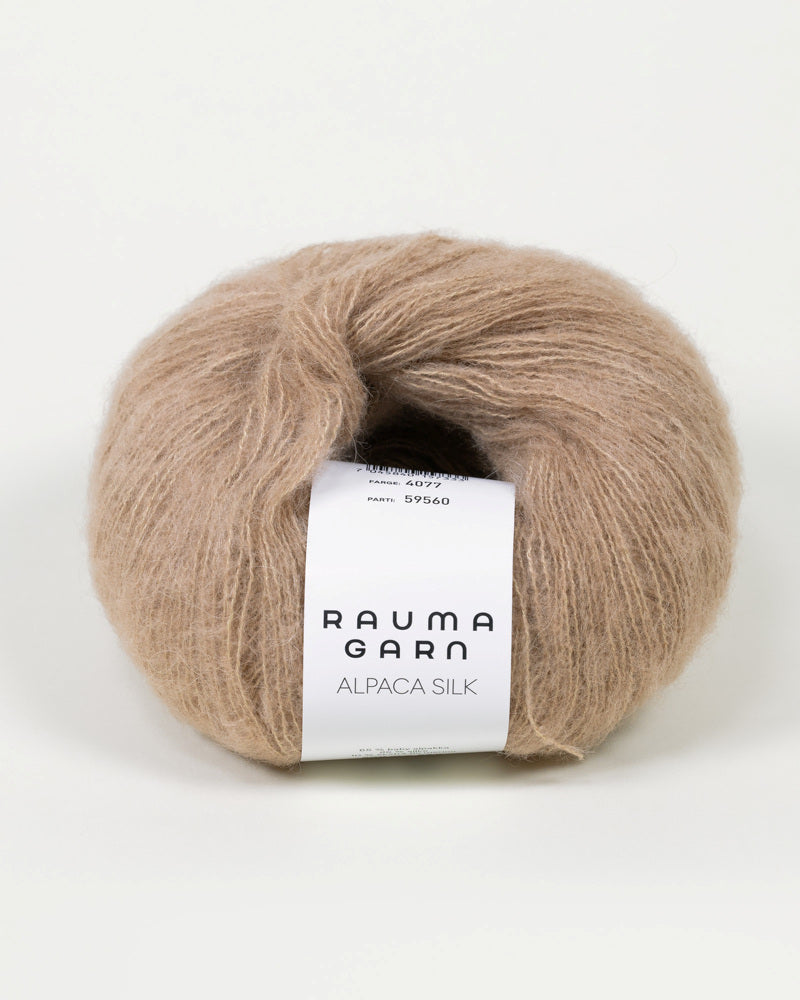 4077 Sand -	Alpaca Silk - Rauma Garn - Garntopia