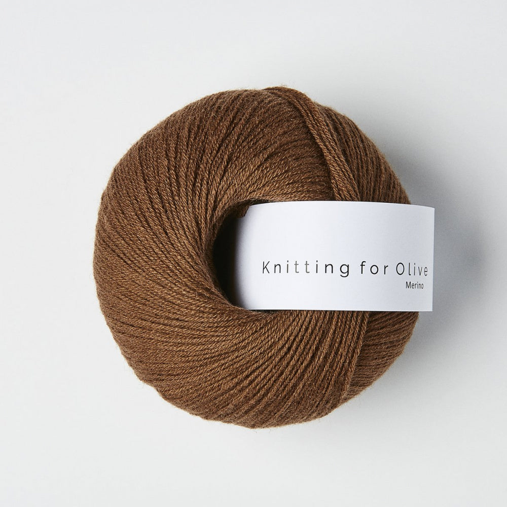 Mørk Cognac -	Merino - Knitting for Olive - Garntopia
