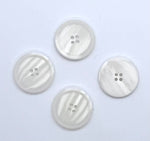 Knapp, Hvit - Resin - 30 mm