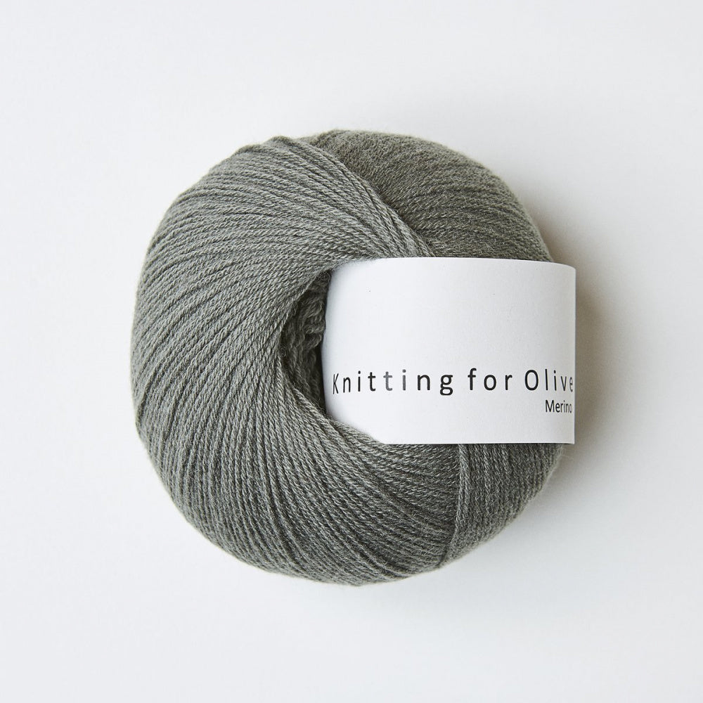 Støvet Søgrøn -	Merino - Knitting for Olive - Garntopia