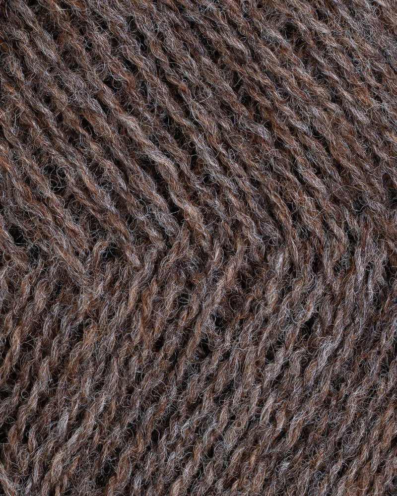 L411 Brun melert -	Lamullgarn - Rauma Garn - Garntopia