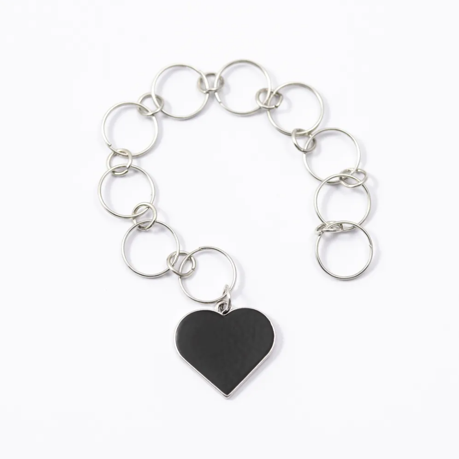 Strikkefisk - Hjerte Sort - Kort & Godt - Garntopia