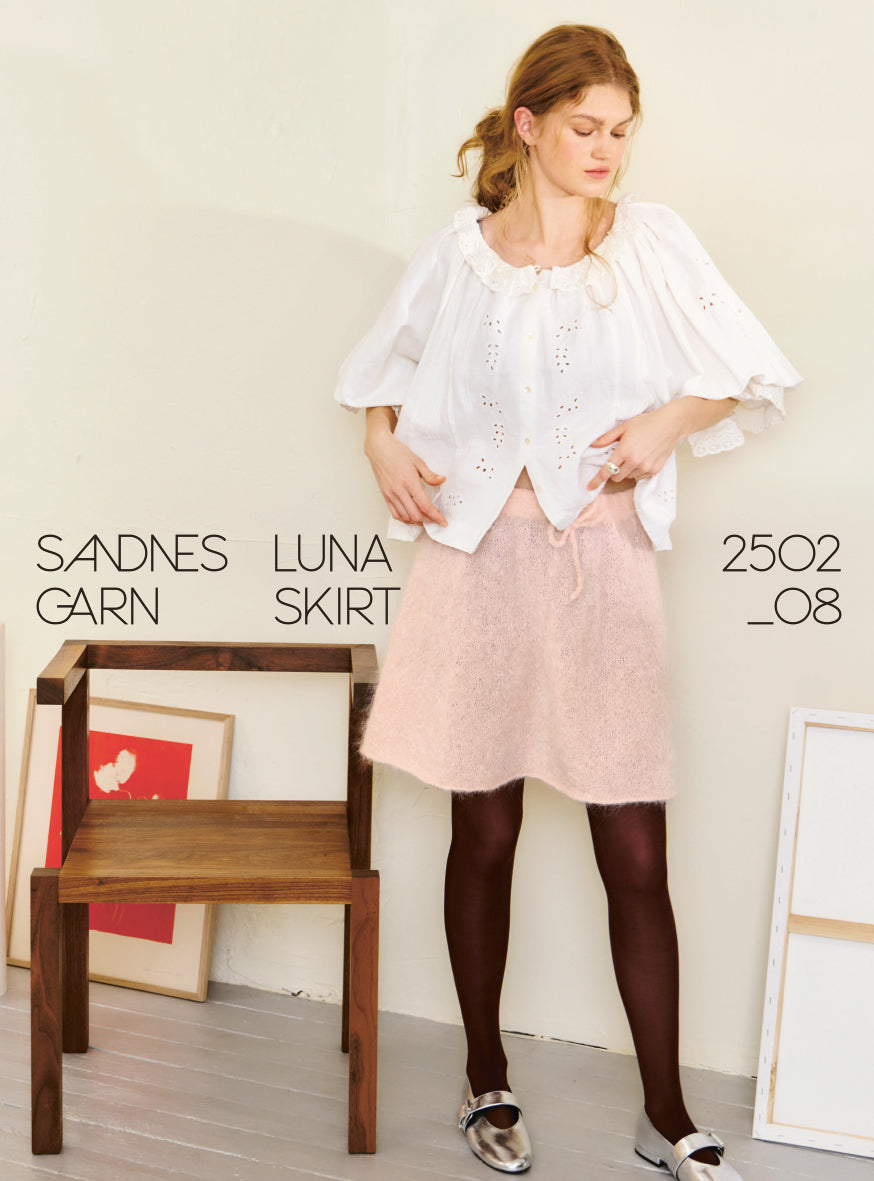 2502 - DIY - Nr. 8  Luna Skirt - Papir - Sandnes garn - Garntopia