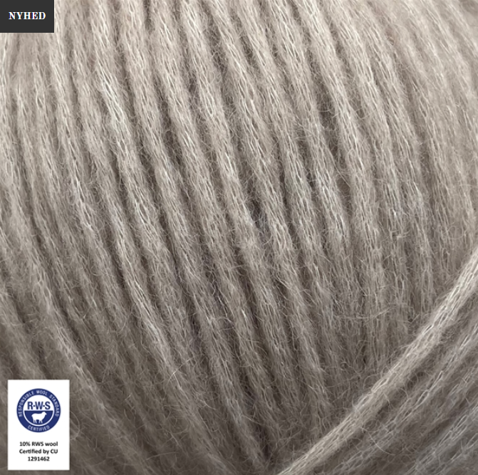 7770 Sølvgrå -	Snefnug - CaMaRose - Garntopia