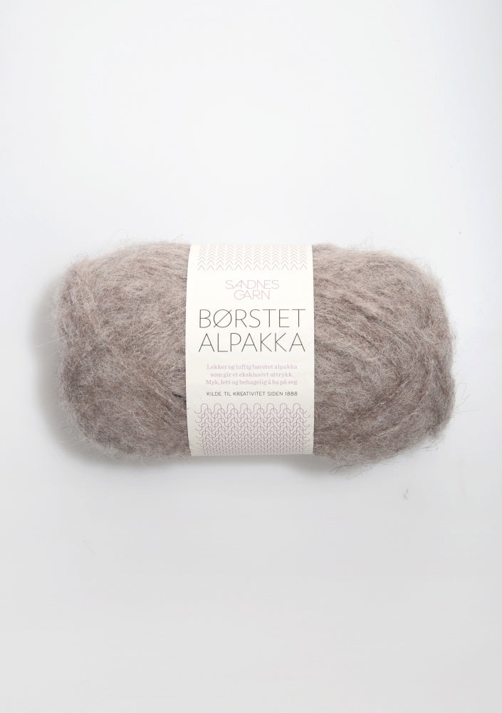 2650 Beigemelert -	Børstet alpakka - Sandnes garn - Garntopia
