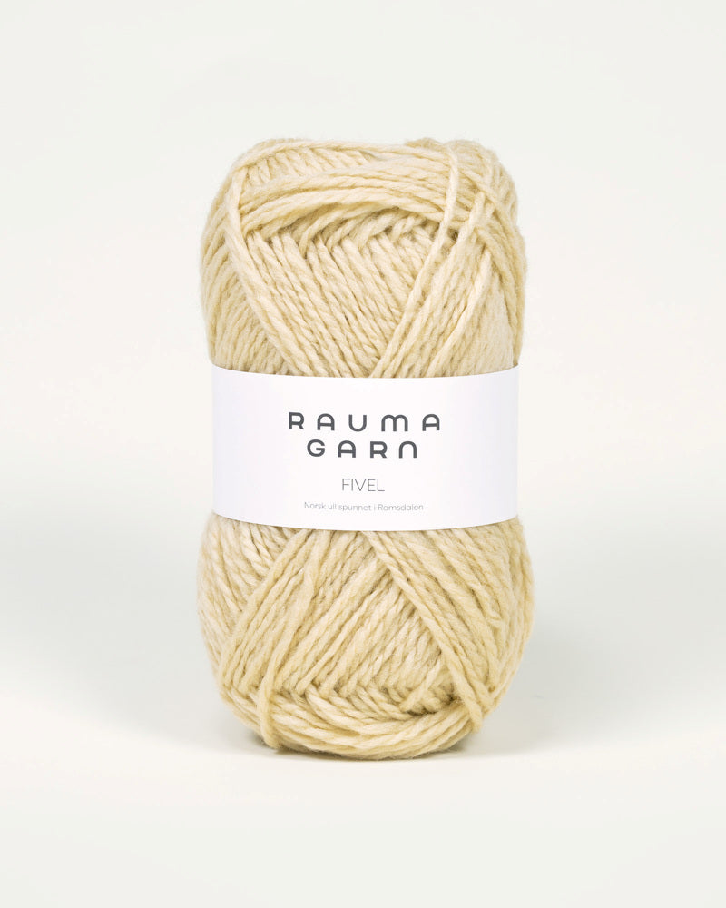 08 Lys strågul  -	Fivel - Rauma Garn - Garntopia