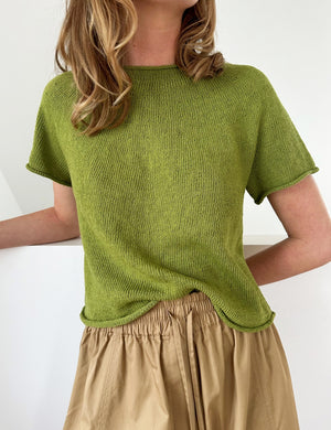 Le Knit - Plain Yoke Tee 28 - Papir - Lene Holme Samsøe - Garntopia