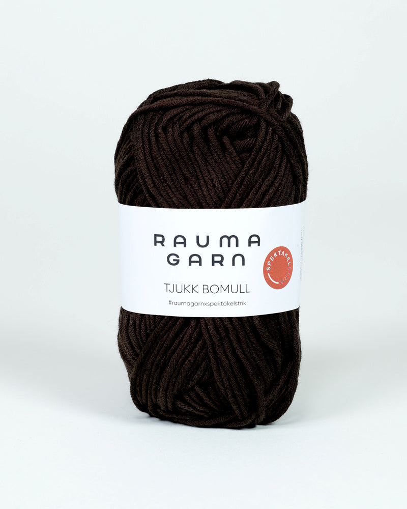 349 Varm sjokolade - Tjukk Bomull - Rauma Garn - Garntopia