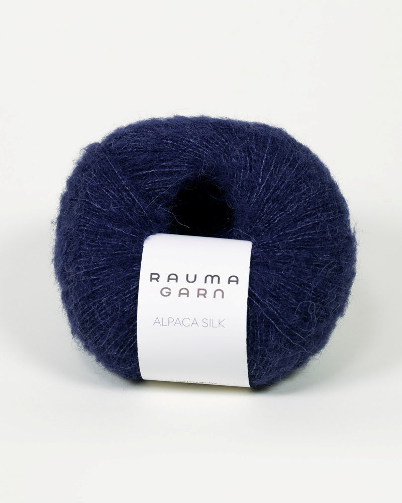 5594 Marineblå -	Alpaca Silk - Rauma Garn - Garntopia