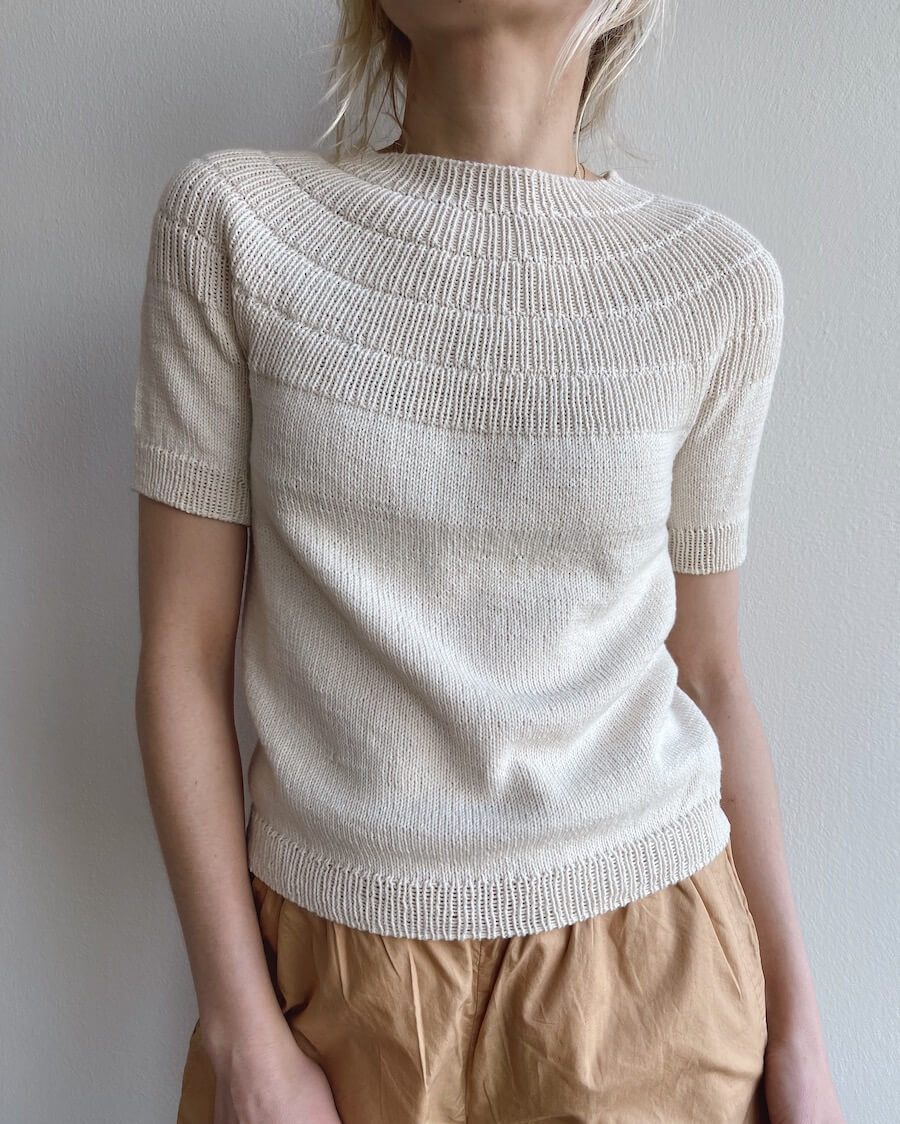 Ankers Tee - Papir - PetiteKnit - Garntopia